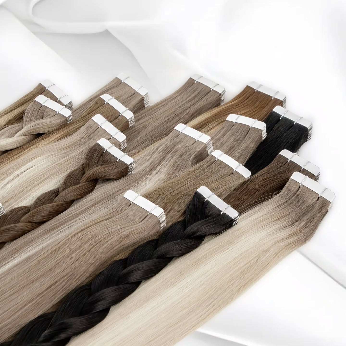 100% Remy Human Hair Straight  - огляд і ціна Invisible Tape In Extensions Real Hair
